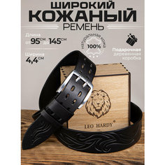 Ремень LEO HARDY, размер 105, черный