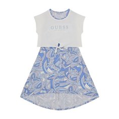 Платье GUESS, размер 10 лет, белый