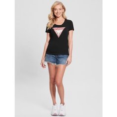 Футболка GUESS, размер XS, черный