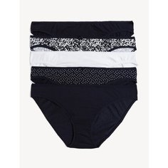 Трусы MARKS & SPENCER, комплект из 5 шт., размер UK20, navy/mix