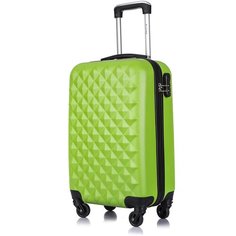 Чемодан Lcase, 35 л, размер S+, зелeный