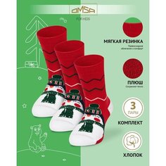 Носки OMSA KIDS 3 пары, размер 23/26, , розовый