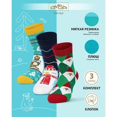 Носки OMSA KIDS 3 пары, размер 23/26, , мультиколор