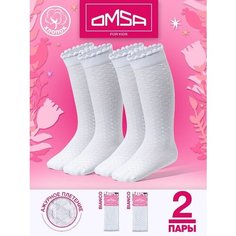 Гольфы OMSA KIDS 2 пары, размер 27/30, , bianco