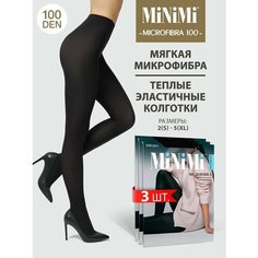 Колготки MiNiMi Microfibra, 100 den, 3 шт., размер 5, nero