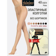 Колготки Filodoro NINFA 40, 40 den, 3 шт., размер 3, playa Filodoro®