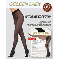 Колготки Golden Lady, 50 den, 5 шт., размер 5, nero
