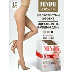 Колготки MiNiMi Erica, 15 den, 10 шт., размер 3, caramello