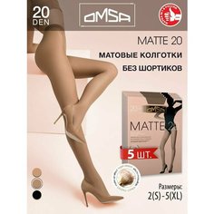 Колготки Omsa, 20 den, 5 шт., размер 2, daino
