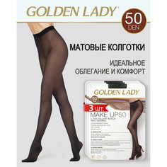 Колготки Golden Lady, 50 den, 3 шт., размер 5, nero
