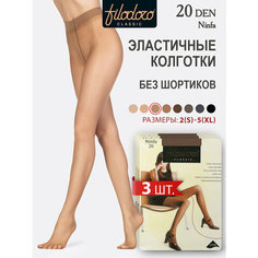 Колготки Filodoro NINFA 20, 20 den, 3 шт., размер 5, abbronzante Filodoro®