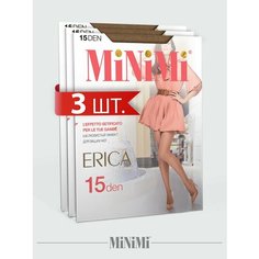 Колготки MiNiMi Erica, 15 den, 3 шт., размер 4, caramello