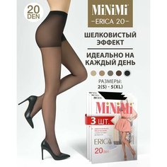 Колготки MiNiMi Erica, 20 den, 3 шт., размер 2, nero
