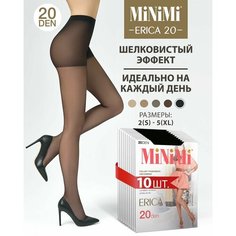 Колготки MiNiMi Erica, 20 den, 10 шт., размер 4, nero