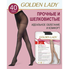 Колготки Golden Lady Vita, 40 den, 3 шт., размер 3, nero