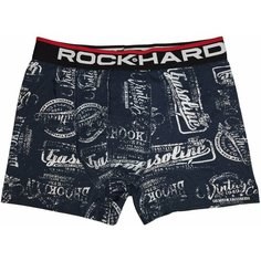Трусы ROCK HARD, размер S, белый, синий, черный