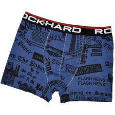 Трусы ROCK HARD, размер M, синий, черный
