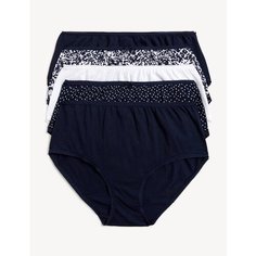 Трусы MARKS & SPENCER, комплект из 5 шт., размер UK8, navy/mix