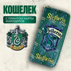 Кошелек Fantasy Earth, зеленый, синий