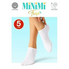 Носки MiNiMi, комплект, 5 пар, 5 уп., размер 39-41, белый