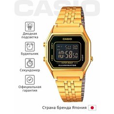 Наручные часы CASIO, черный/золотой/белый