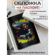 Обложка для паспорта RUSSIAN HandMade, черный
