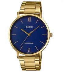 Наручные часы CASIO Collection, золотой/синий