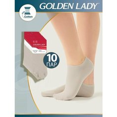 Носки Golden Lady, комплект, 10 пар, размер 35-38 (23-25), grigio chiaro