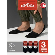Носки Omsa, комплект, 3 пары, размер 39-41, черный