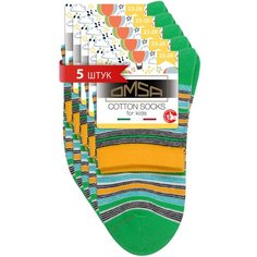 Носки Omsa 5 пар, размер 23/26, , зеленый