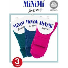 Носки MiNiMi, комплект, 3 пары, размер 0 (one size), мультиколор