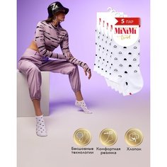 Носки MiNiMi, комплект, 5 пар, размер 39-41 (25-27), bianco