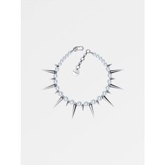Колье RUSHEV, жемчуг Swarovski синтетический, длина 43 см, белый, серебряный