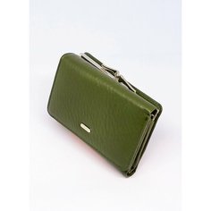 Кошелек classic, фактура гладкая, темно-зеленый