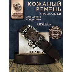 Ремень LEO HARDY, размер 105, коричневый