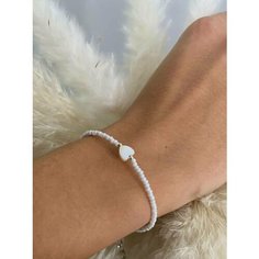 Браслет-цепочка SIDORINA SOFIA ACCESSORIES, кристалл, 1 шт., размер 15 см, белый