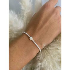 Браслет-цепочка SIDORINA SOFIA ACCESSORIES, кристалл, 1 шт., размер 15 см, черный