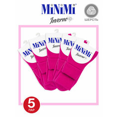 Носки MiNiMi, комплект, 5 пар, размер 0 (UNI), fuxia