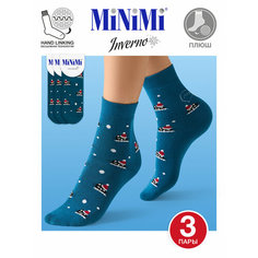 Носки MiNiMi, комплект, 3 пары, размер 0 (UNI), verde