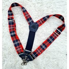 Подтяжки , размер 125, красный, синий, белый cha Wish