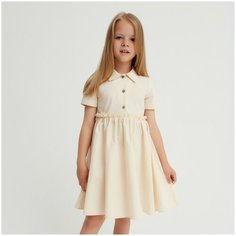 Платье Kaftan, размер 122, молочный