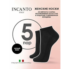 Носки Incanto IBD731002, комплект, 5 пар, размер 2, черный