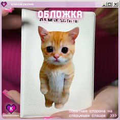 Обложка для паспорта KRASNIKOVA, белый/бежевый