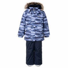 Комплект верхней одежды KERRY размер 116, , темно-синий/серый