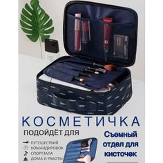 Косметичка HIGH TECH, 24х8, , синий
