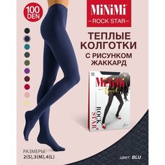 Колготки MiNiMi Rock Star, 100 den, размер 2, blu