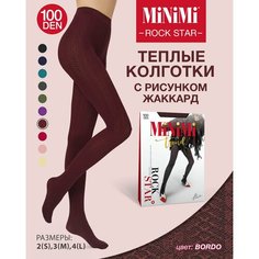 Колготки MiNiMi Rock Star, 100 den, bordo