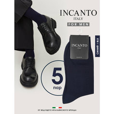 Носки Incanto, комплект, 5 пар, размер 42-44(3), синий