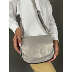 Сумка кросс-боди , фактура гладкая, темно-серый Unvers Leather Istanbul