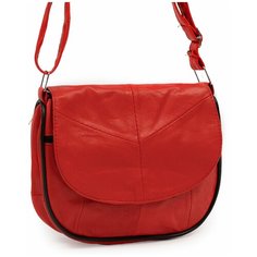 Сумка кросс-боди , фактура гладкая, ярко-красный Unvers Leather Istanbul